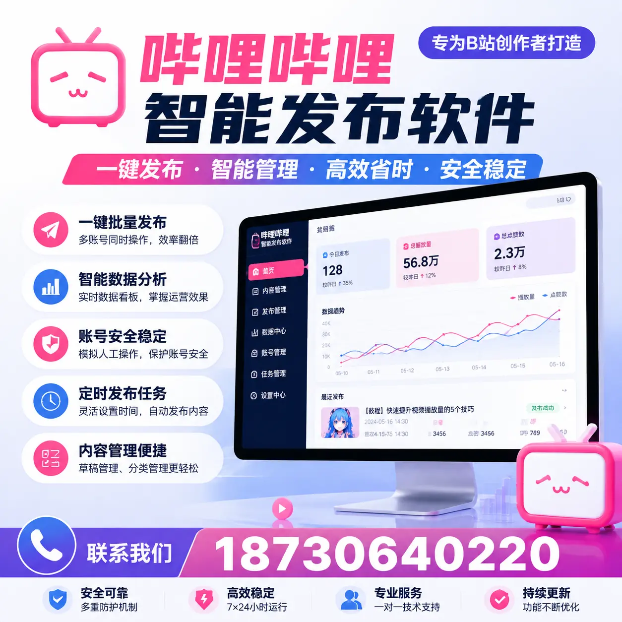 如何选择适合的哔哩哔哩智能发布软件？陵水 用户必看